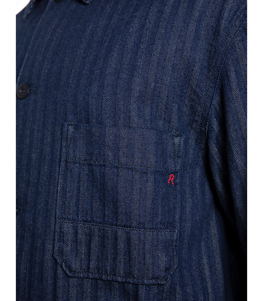 9oz リサイクルへリーンボーンジャケット 詳細画像 ダークブルー 5